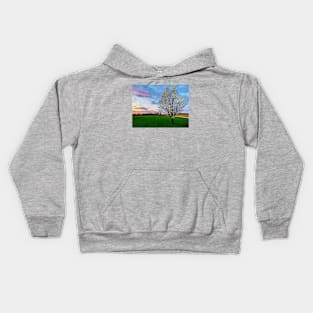 Pear Tree Sunset Kids Hoodie